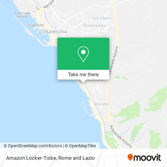 Amazon Locker-Tisbe map