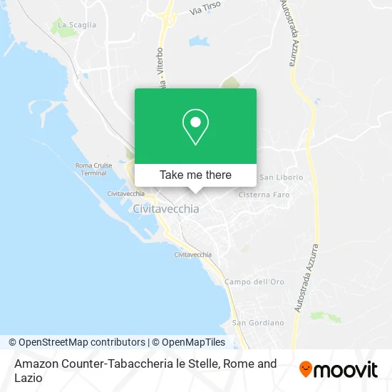 Amazon Counter-Tabaccheria le Stelle map