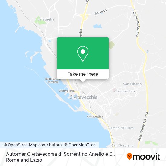 Automar Civitavecchia di Sorrentino Aniello e C. map