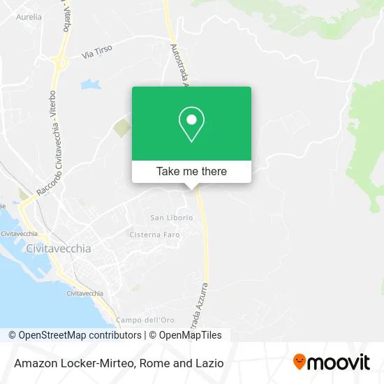 Amazon Locker-Mirteo map