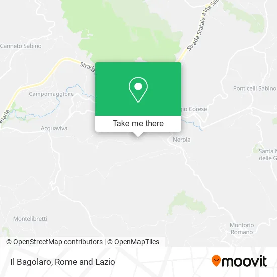 Il Bagolaro map
