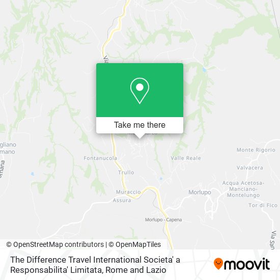 The Difference Travel International Societa' a Responsabilita' Limitata map