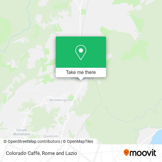 Colorado Caffè map