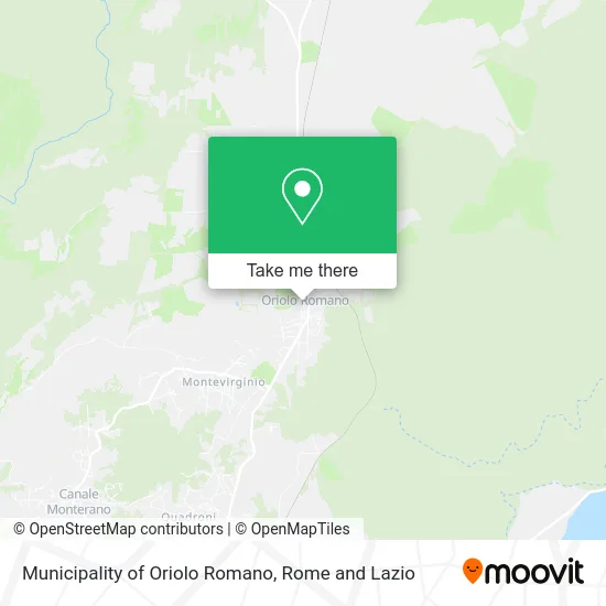 Municipality of Oriolo Romano map