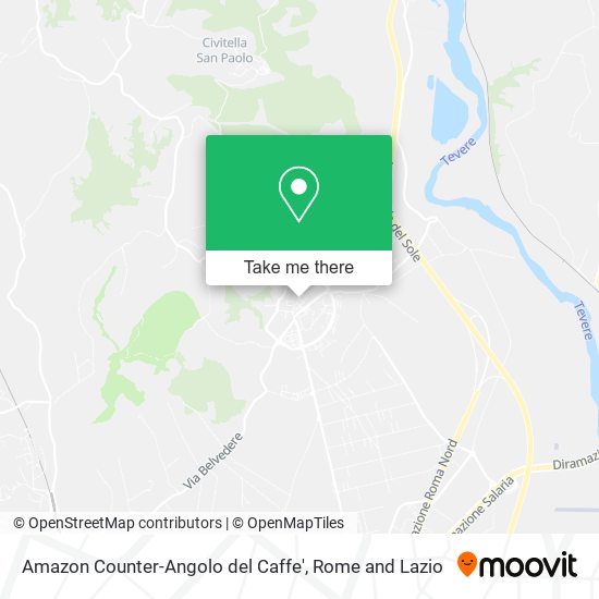 Amazon Counter-Angolo del Caffe' map