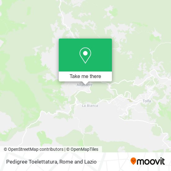 Pedigree Toelettatura map
