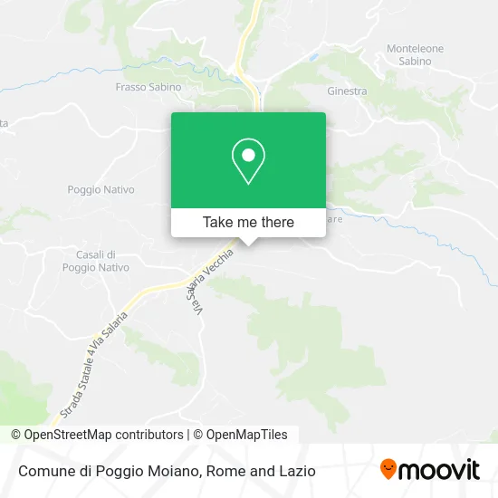 Municipality of Poggio Moiano map