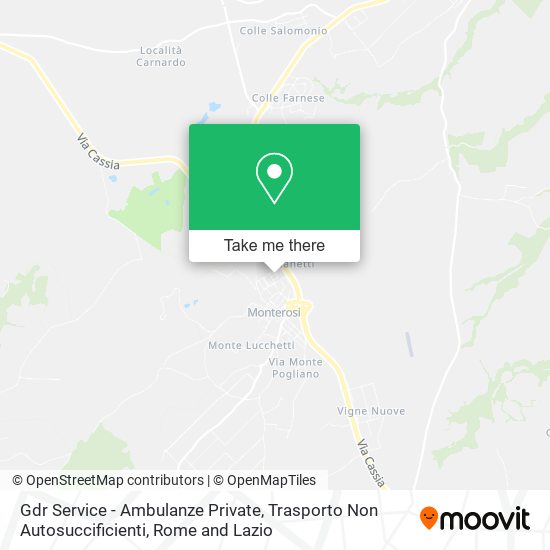 Gdr Service - Ambulanze Private, Trasporto Non Autosuccificienti map