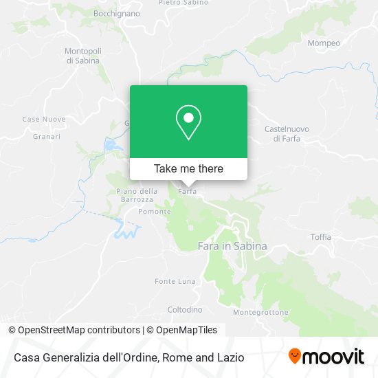 Casa Generalizia dell'Ordine map