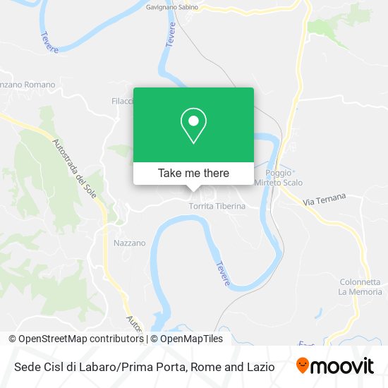 Sede Cisl di Labaro / Prima Porta map