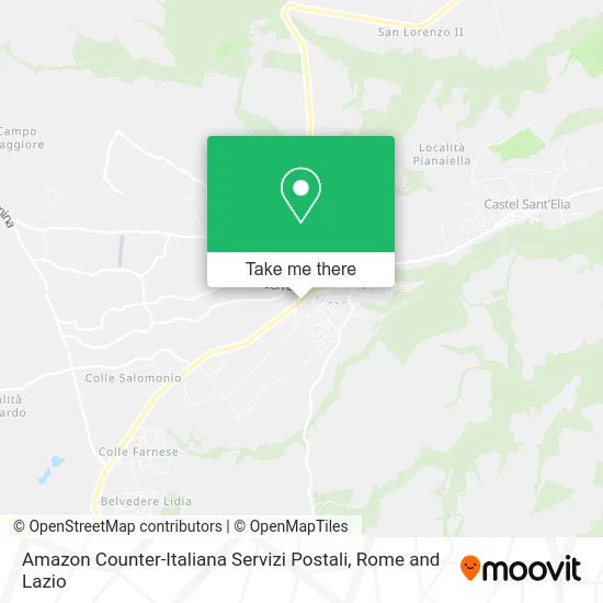 Amazon Counter-Italian Postal Services map