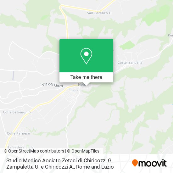 Studio Medico Aociato Zetaci di Chiricozzi G. Zampaletta U. e Chiricozzi A. map