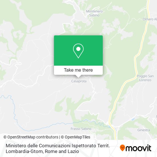 Ministero delle Comunicazioni Ispettorato Territ. Lombardia-Gtom map