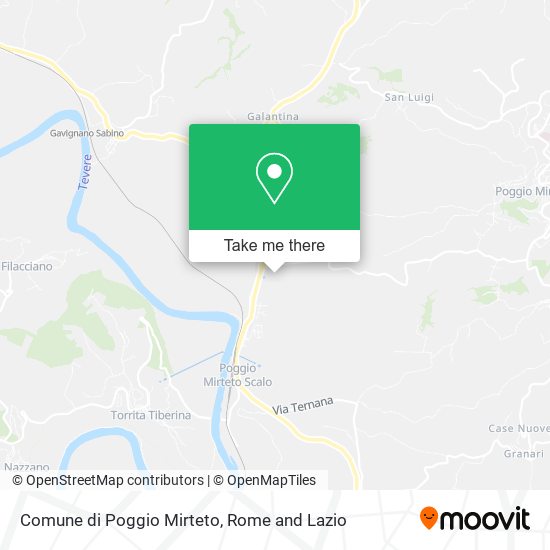 Comune di Poggio Mirteto map