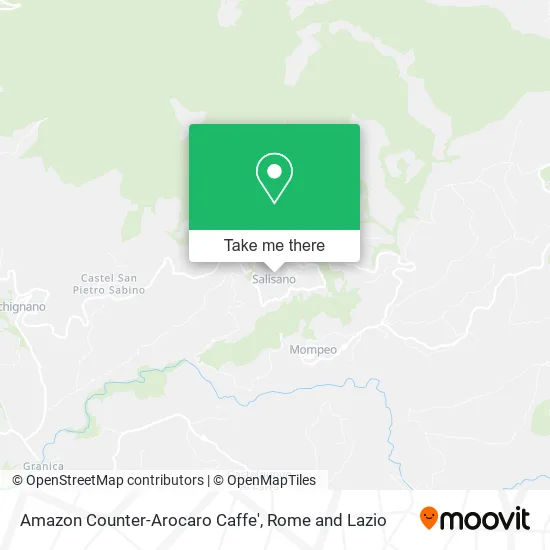 Amazon Counter-Arocaro Caffe' map