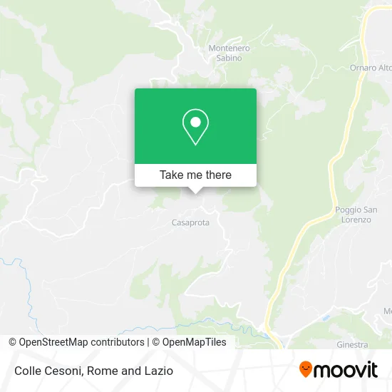 Colle Cesoni map