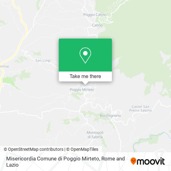 Misericordia Comune di Poggio Mirteto map