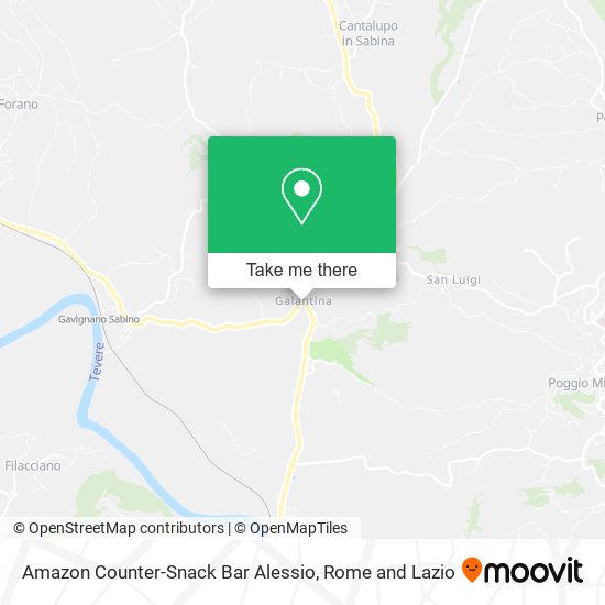 Amazon Counter-Snack Bar Alessio map