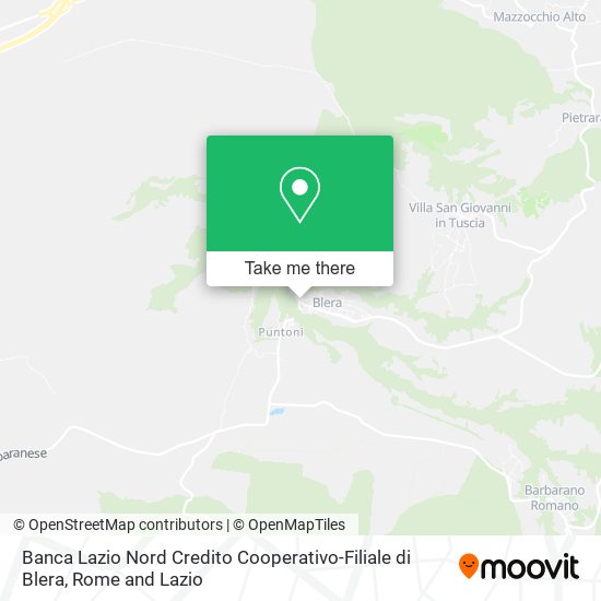 Banca Lazio Nord Credito Cooperativo-Filiale di Blera map