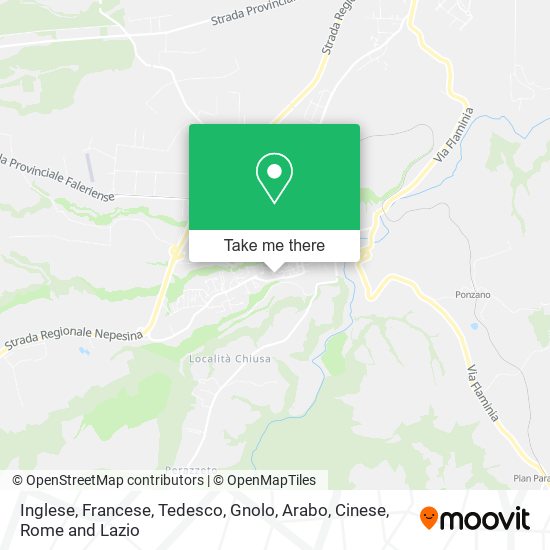Inglese, Francese, Tedesco, Gnolo, Arabo, Cinese map