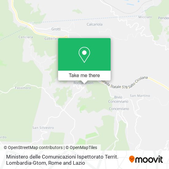 Ministero delle Comunicazioni Ispettorato Territ. Lombardia-Gtom map