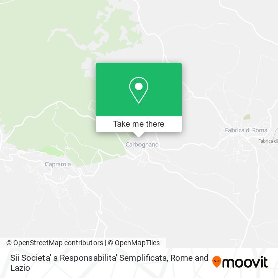 Sii Societa' a Responsabilita' Semplificata map