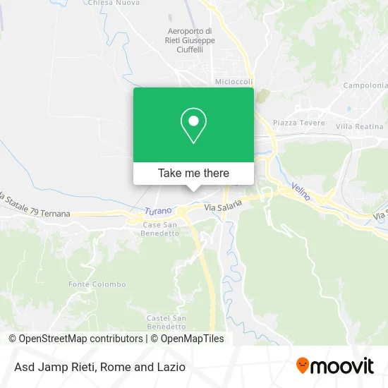 Jamp Rieti Sports Association map