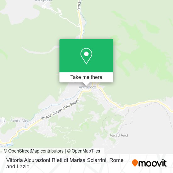 Vittoria Aicurazioni Rieti di Marisa Sciarrini map