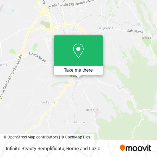 Infinite Beauty Simplified map