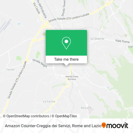 Amazon Counter-Creggia Services map