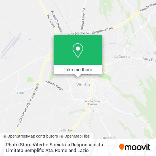 Photo Store Viterbo Societa' a Responsabilita' Limitata Semplific Ata map