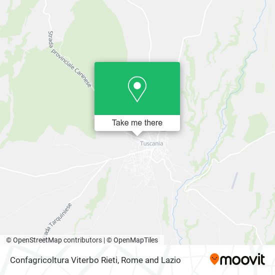 Confagricoltura Viterbo Rieti map