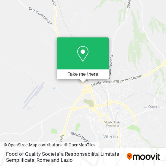 Food of Quality Societa' a Responsabilita' Limitata Semplificata map