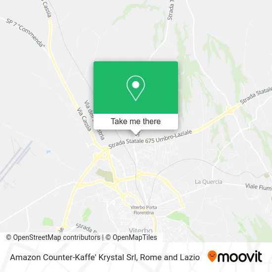 Amazon Counter-Kaffe' Krystal Srl map