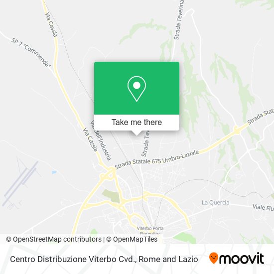 Centro Distribuzione Viterbo Cvd. map