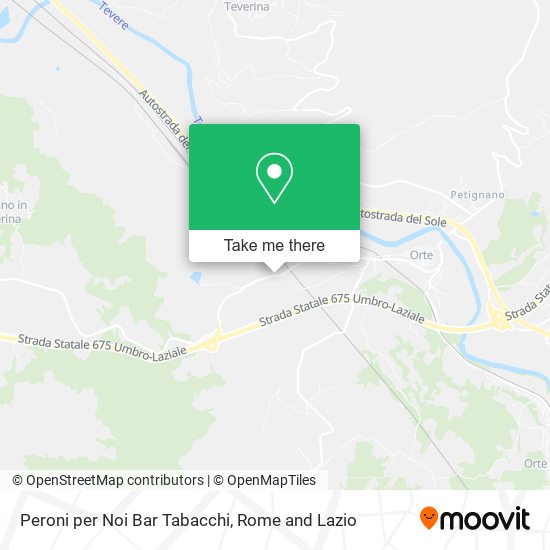 Peroni per Noi Bar Tabacchi map