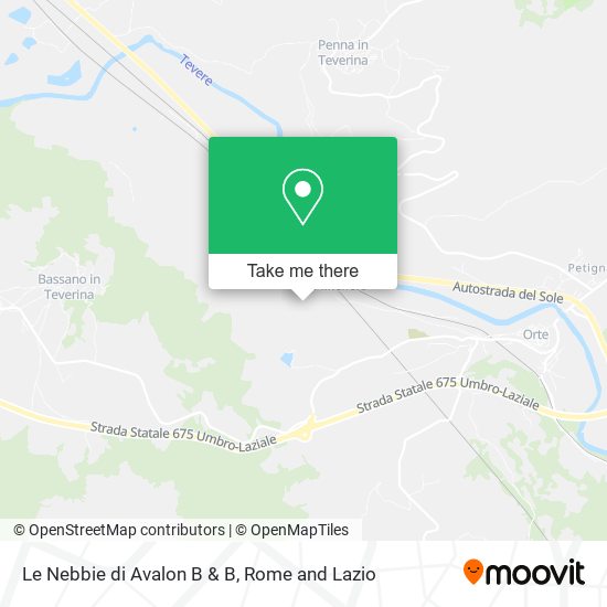 Le Nebbie di Avalon B & B map