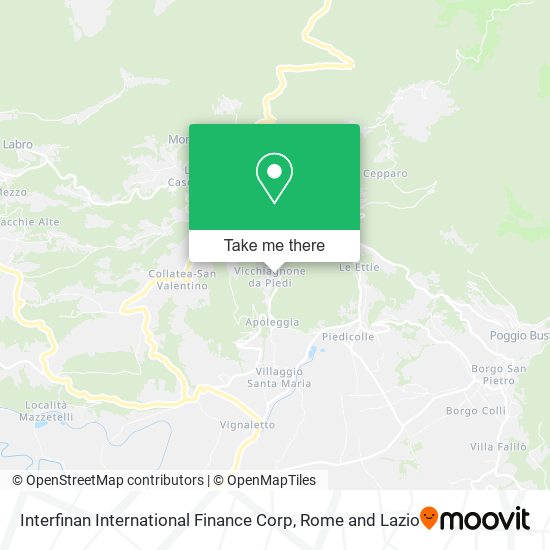 Interfinan International Finance Corp map