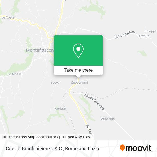 Coel di Brachini Renzo & C. map