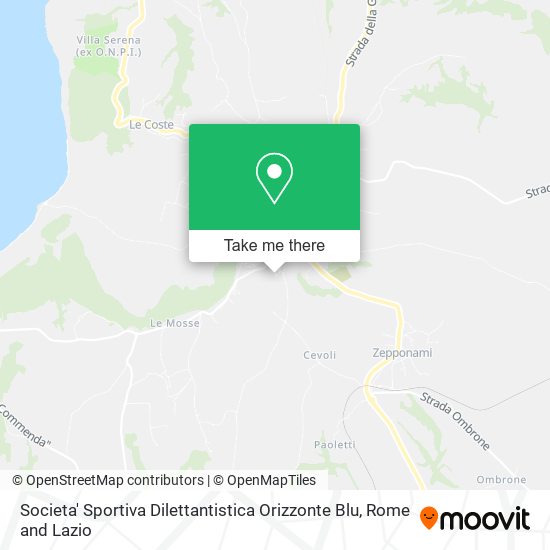 Societa' Sportiva Dilettantistica Orizzonte Blu map