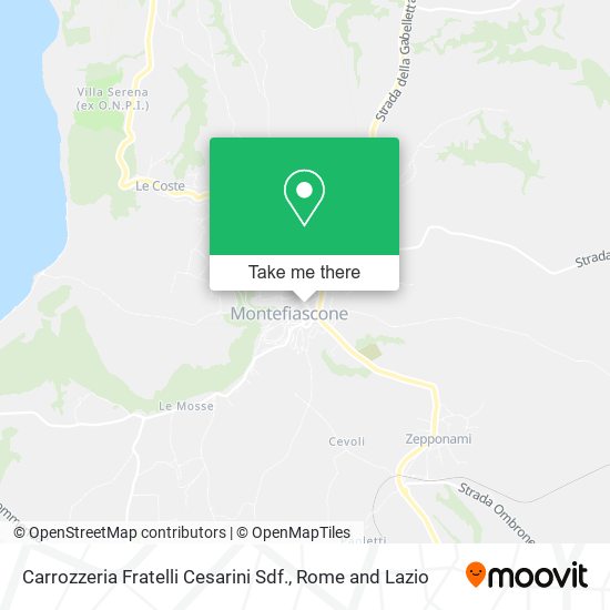 Carrozzeria Fratelli Cesarini Sdf. map