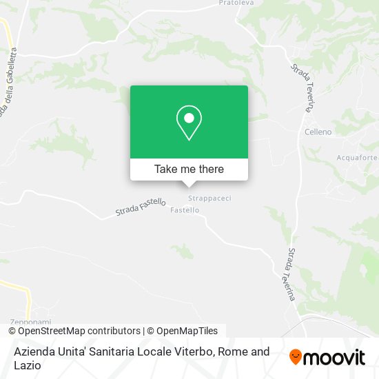 Azienda Unita' Sanitaria Locale Viterbo map