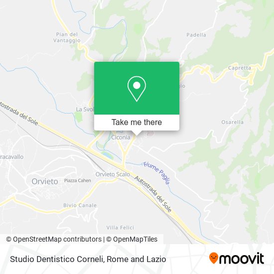 Studio Dentistico Corneli map