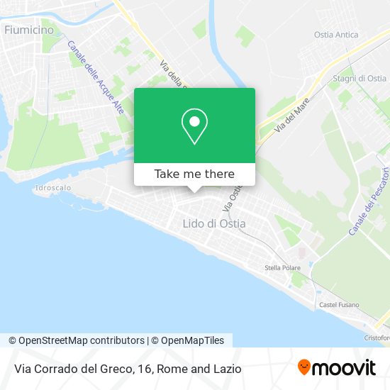 Via Corrado del Greco, 16 map