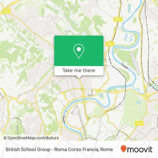 British School Group - Roma Corso Francia map