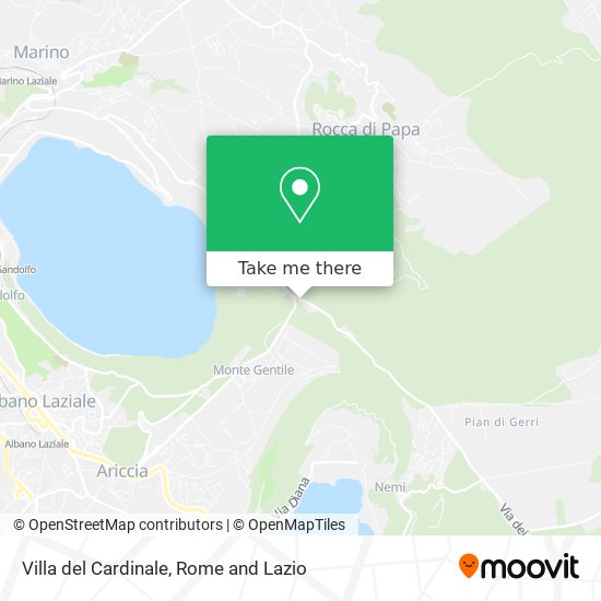 Villa del Cardinale map