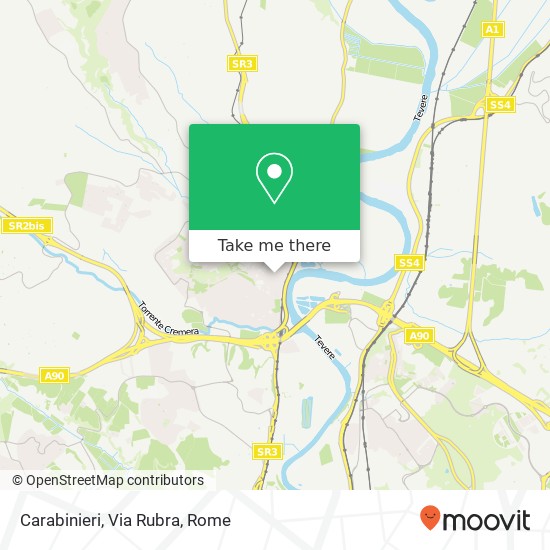 Carabinieri, Via Rubra map
