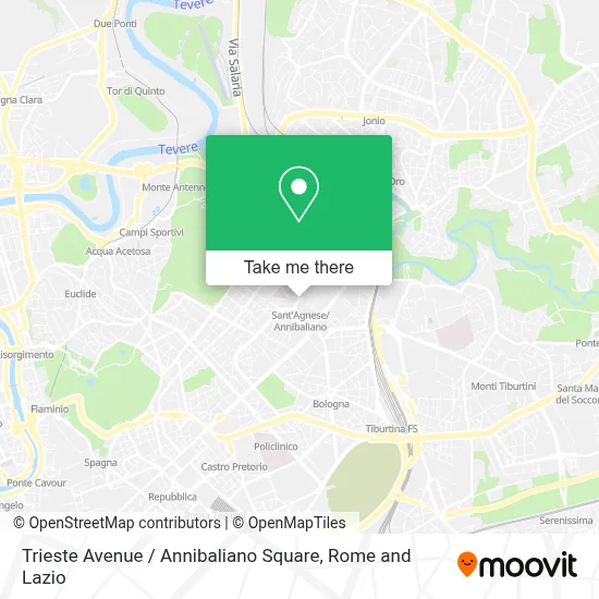 Trieste Avenue / Annibaliano Square map