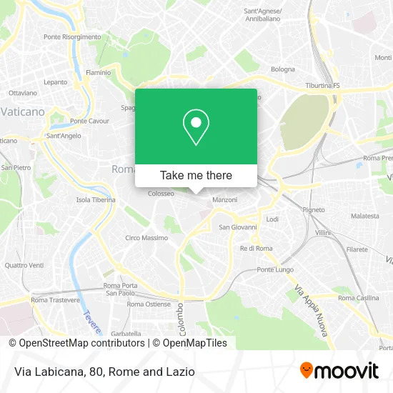Via Labicana, 80 map