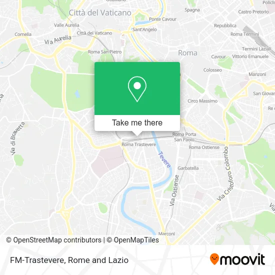 FM-Trastevere map
